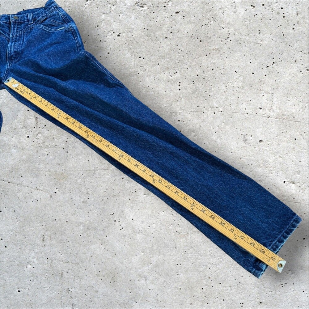 Vintage Rockies Jeans Womens 29/9 High Rise Dark Wash Western Straight Leg - Picture 11 of 11